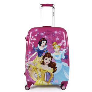 Humty Dumty Disney Princess Group Pink Polycarbonate 18 Inch / 45.7 cm Kids Hard Luggage Trolley Bag | Travel Bag